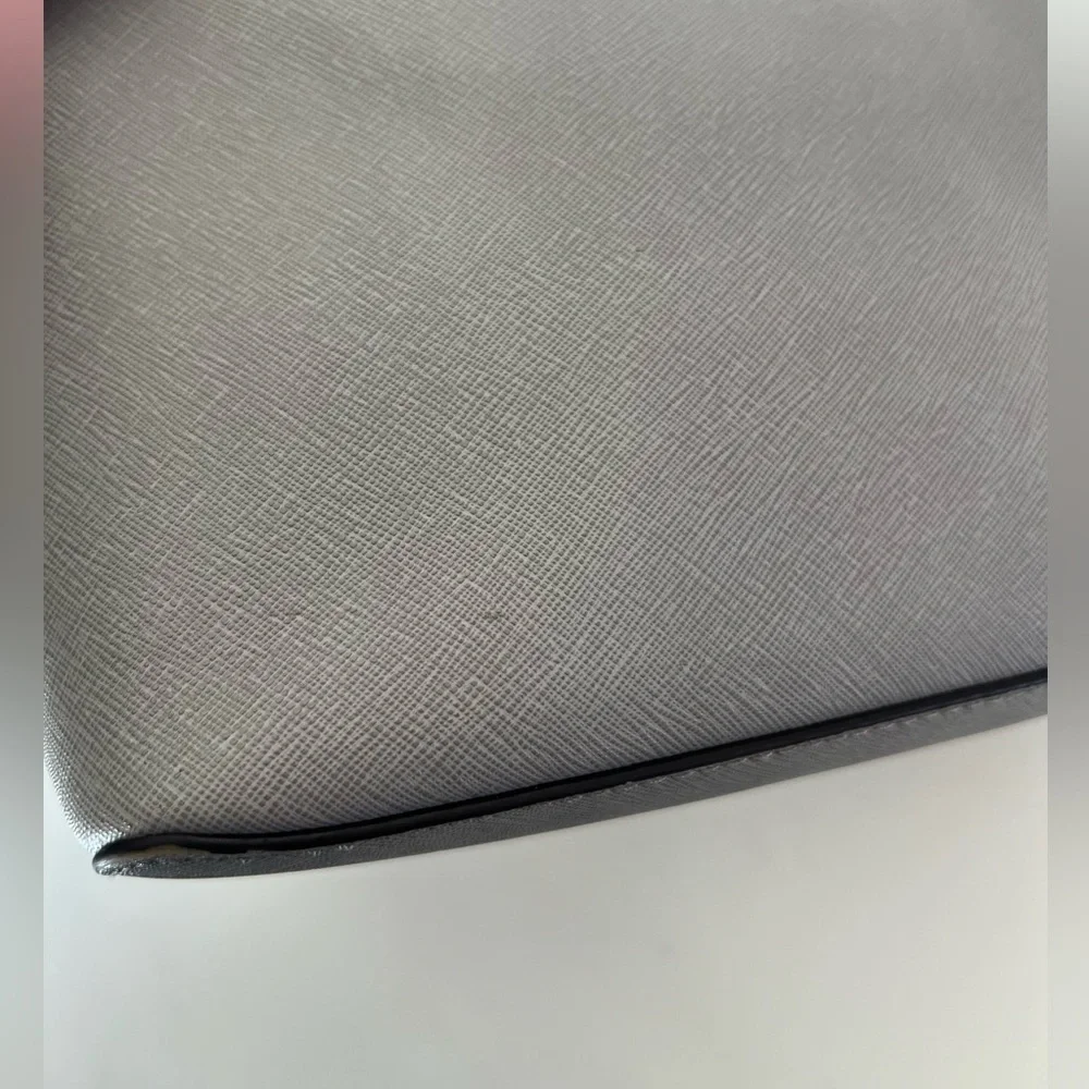 Michael Kors Grey Leather Structured Dome Chain Strap Crossbody Bag‎